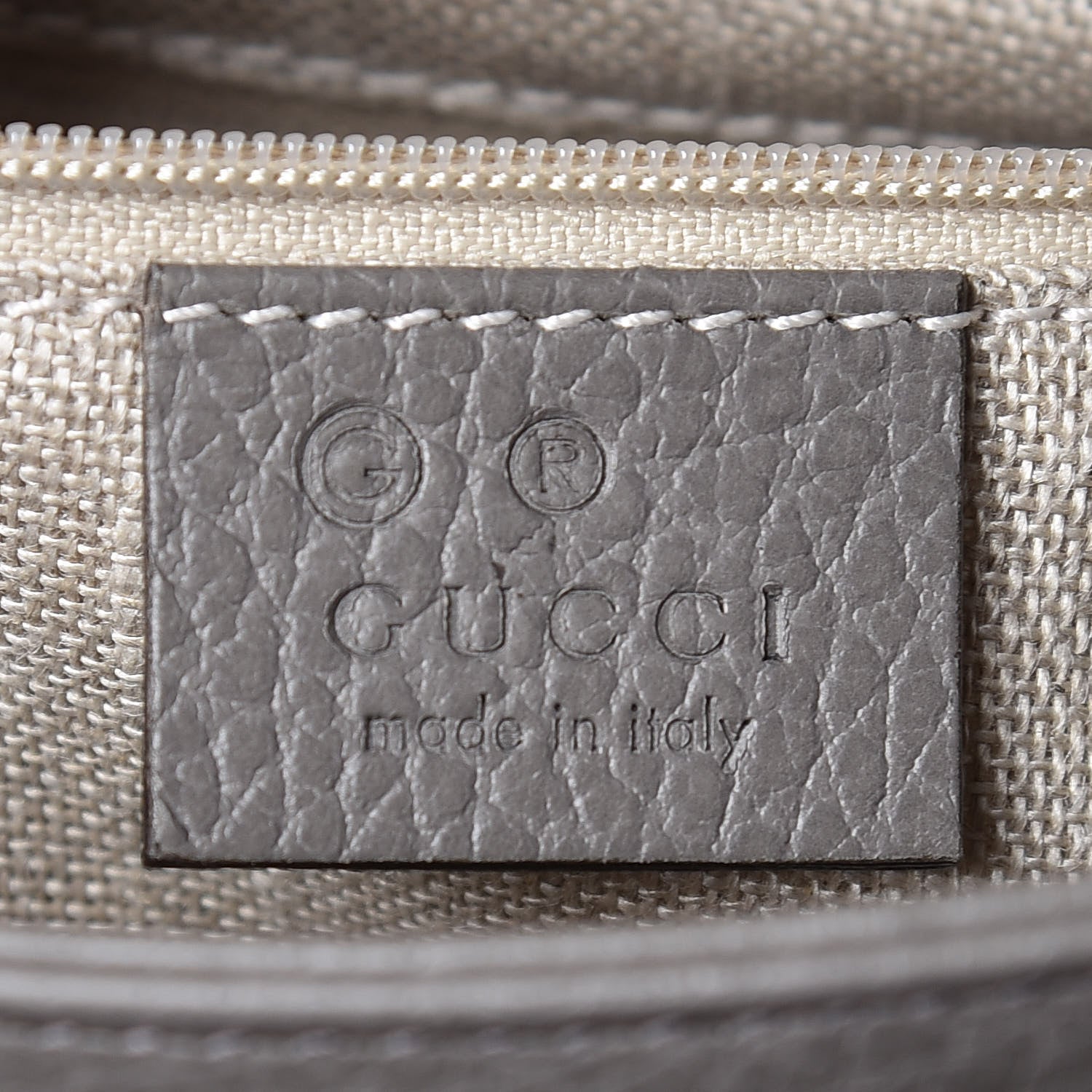 Gucci Dollar Calfskin Interlocking G Top Handle Shoulder Bag Loess 8 of 9