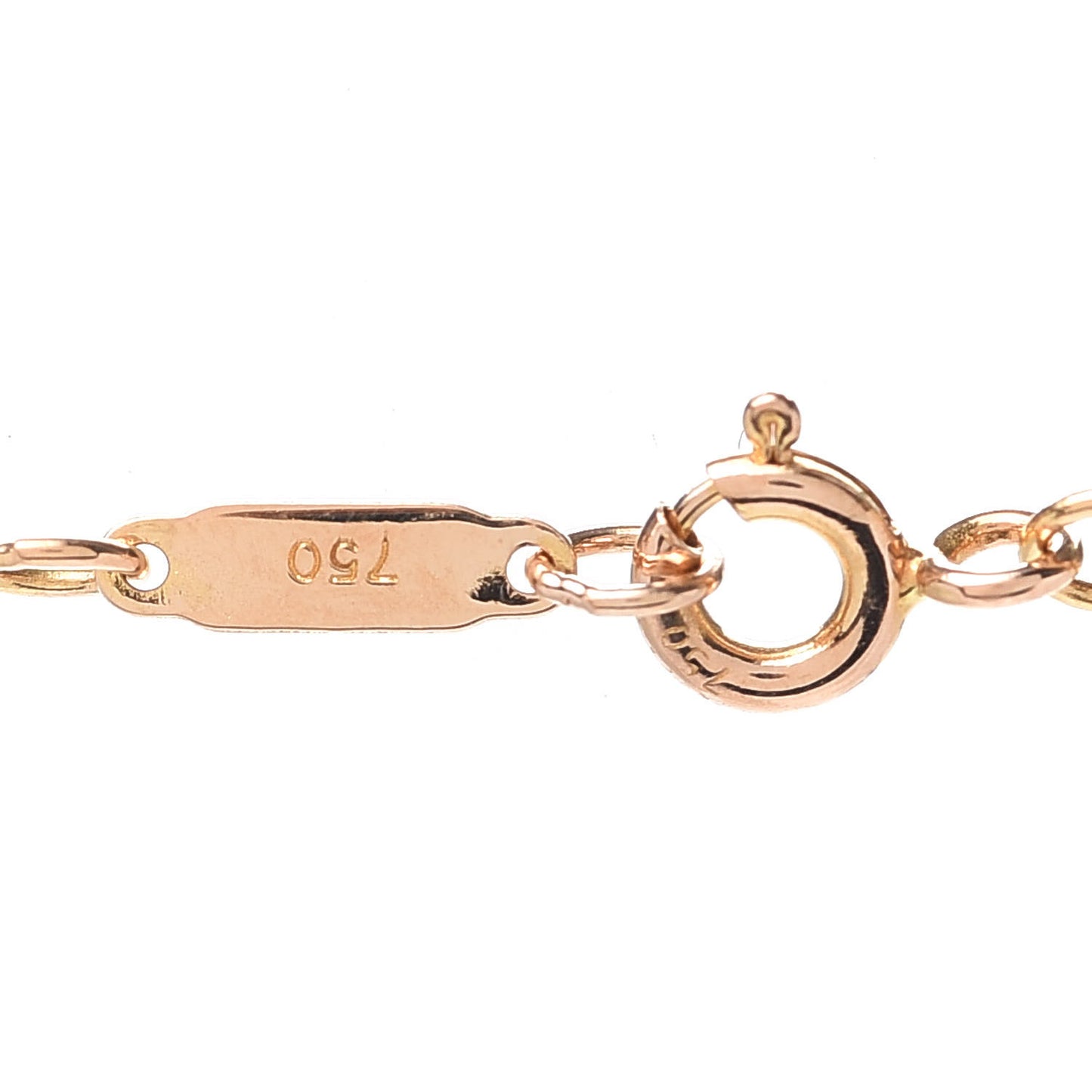 18K Yellow Gold Diamond Quatrefoil Key Pendant Necklace