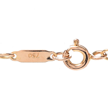 Tiffany 18K Yellow Gold Diamond Quatrefoil Key Pendant Necklace 4 of 6