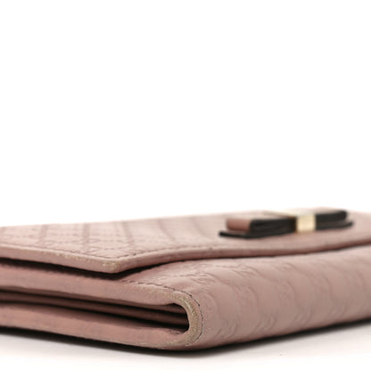 Gucci Microguccissima Bow Continental Wallet Soft Pink 8 of 9
