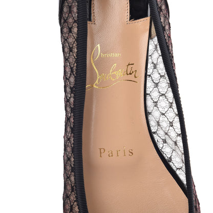 Christian Louboutin Patent Shiny Maille Miss Mix Flats 36 Black 7 of 8