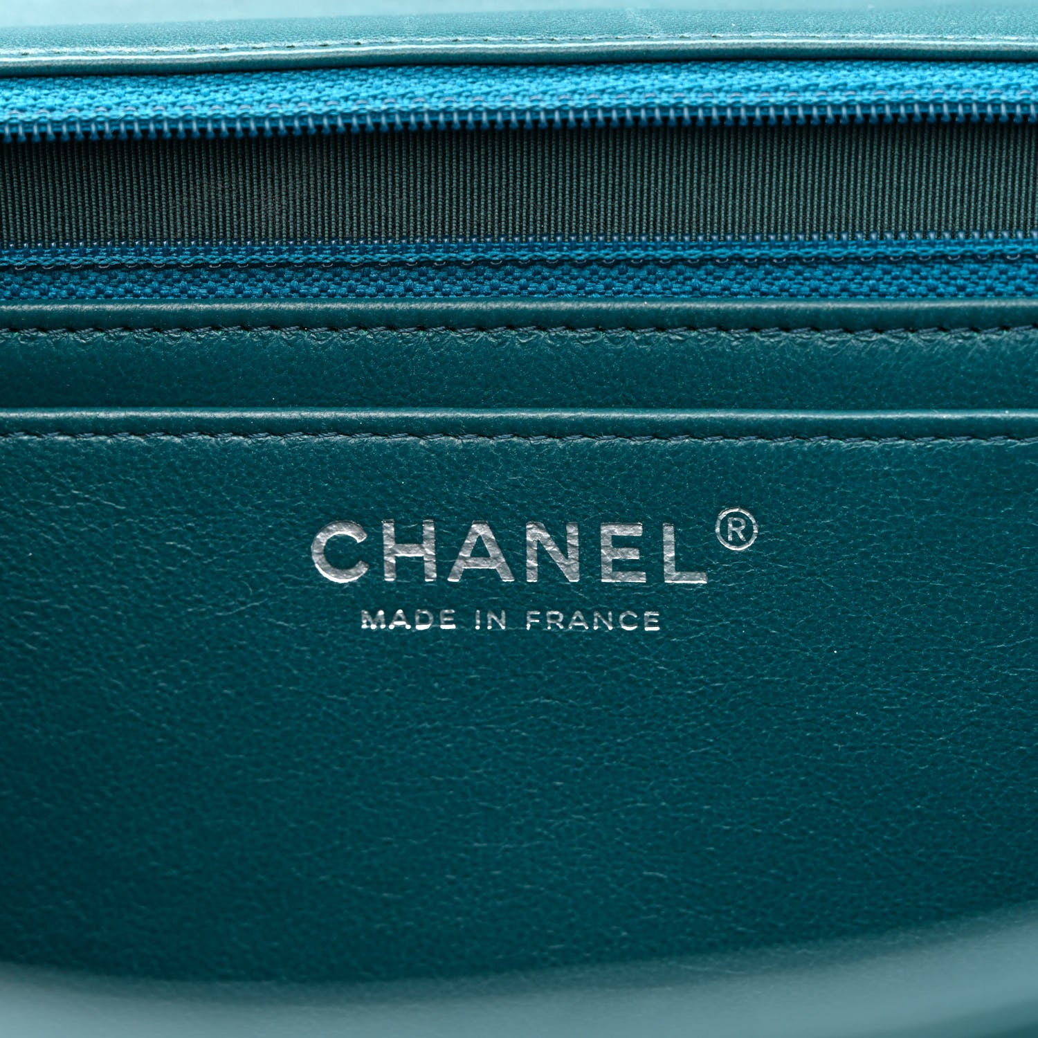 Chanel Lambskin Quilted Maxi Single Flap Turquoise 6 of 12