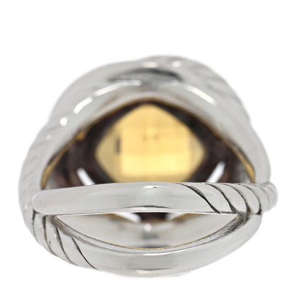 David Yurman Sterling Silver Citrine 11mm Infinity Ring 52 6 4 of 5