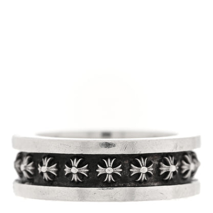 Chrome Hearts Sterling Silver Maltese Cross Band Ring 55 7.25 3 of 5
