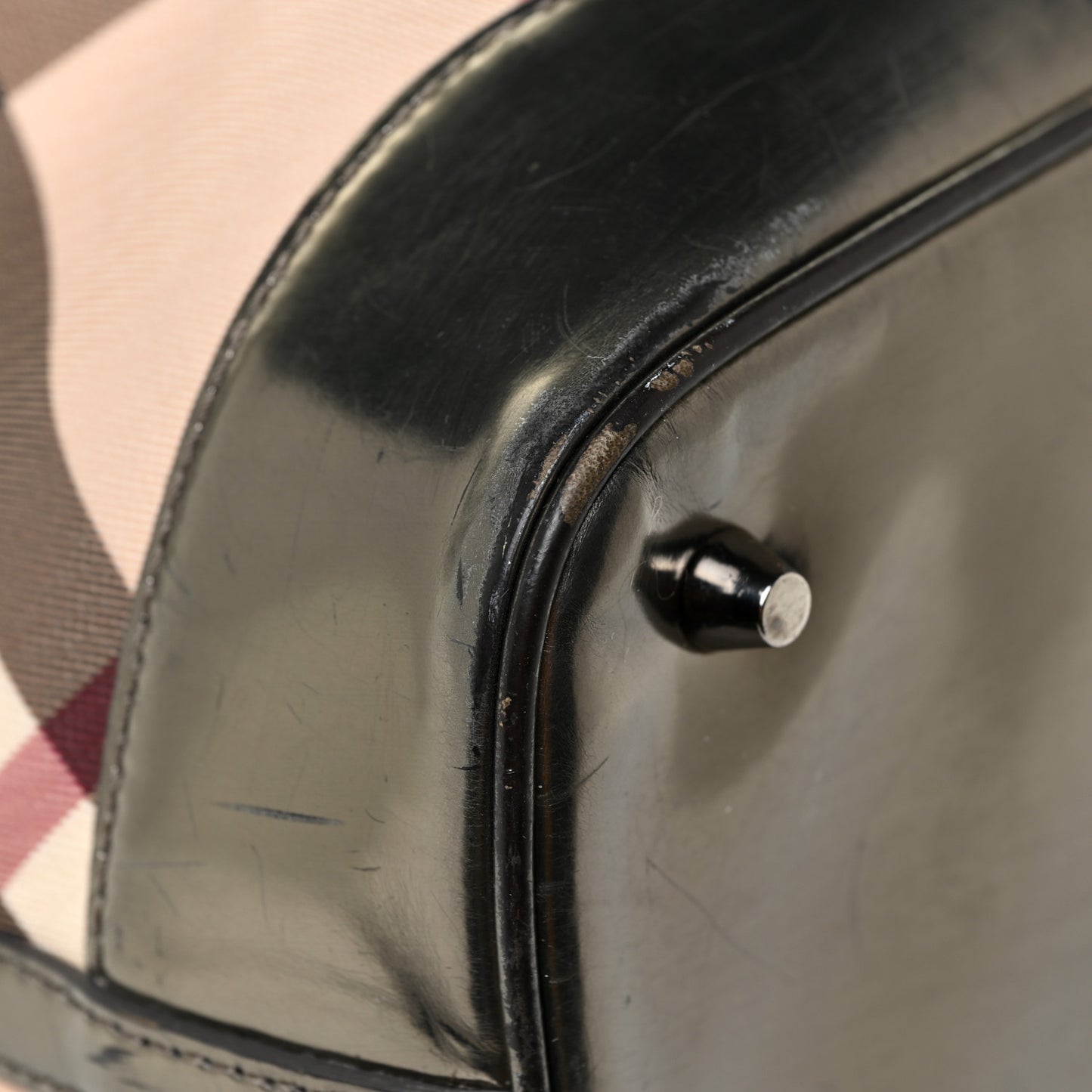 Supernova Check Drawstring Tote