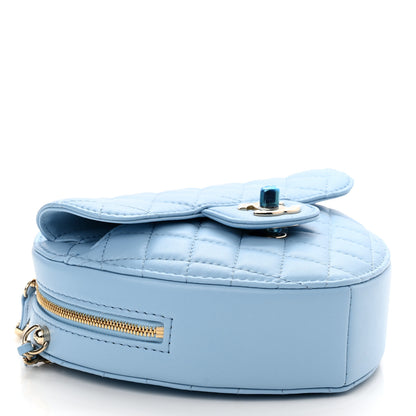 Chanel Lambskin Quilted CC In Love Heart Bag Light Blue 4 of 11