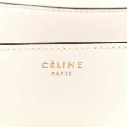Celine Spazzolato Calfskin Medium Classic Box Flap Bag White 6 of 12