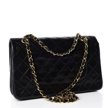 Chanel Lambskin Quilted Medium Double Flap Black 3 of 16