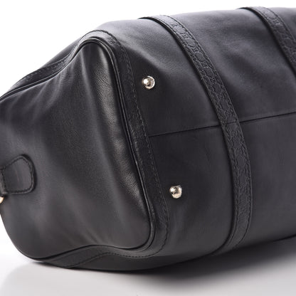 Gucci Calfskin Microguccissima Trim Medium Boston Black 8 of 9