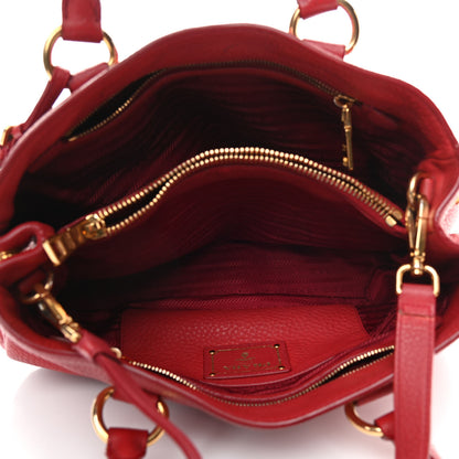 Prada Vitello Daino Tote Rosso 4 of 19