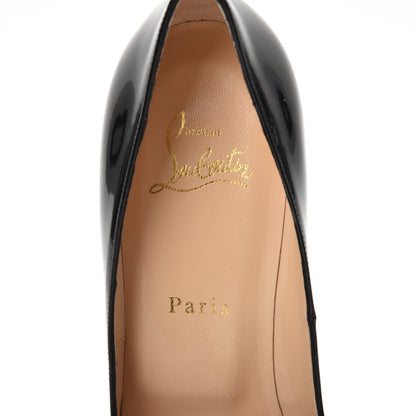 Christian Louboutin Patent New Very Prive 120 Pumps 38.5 Black Red 7 of 8