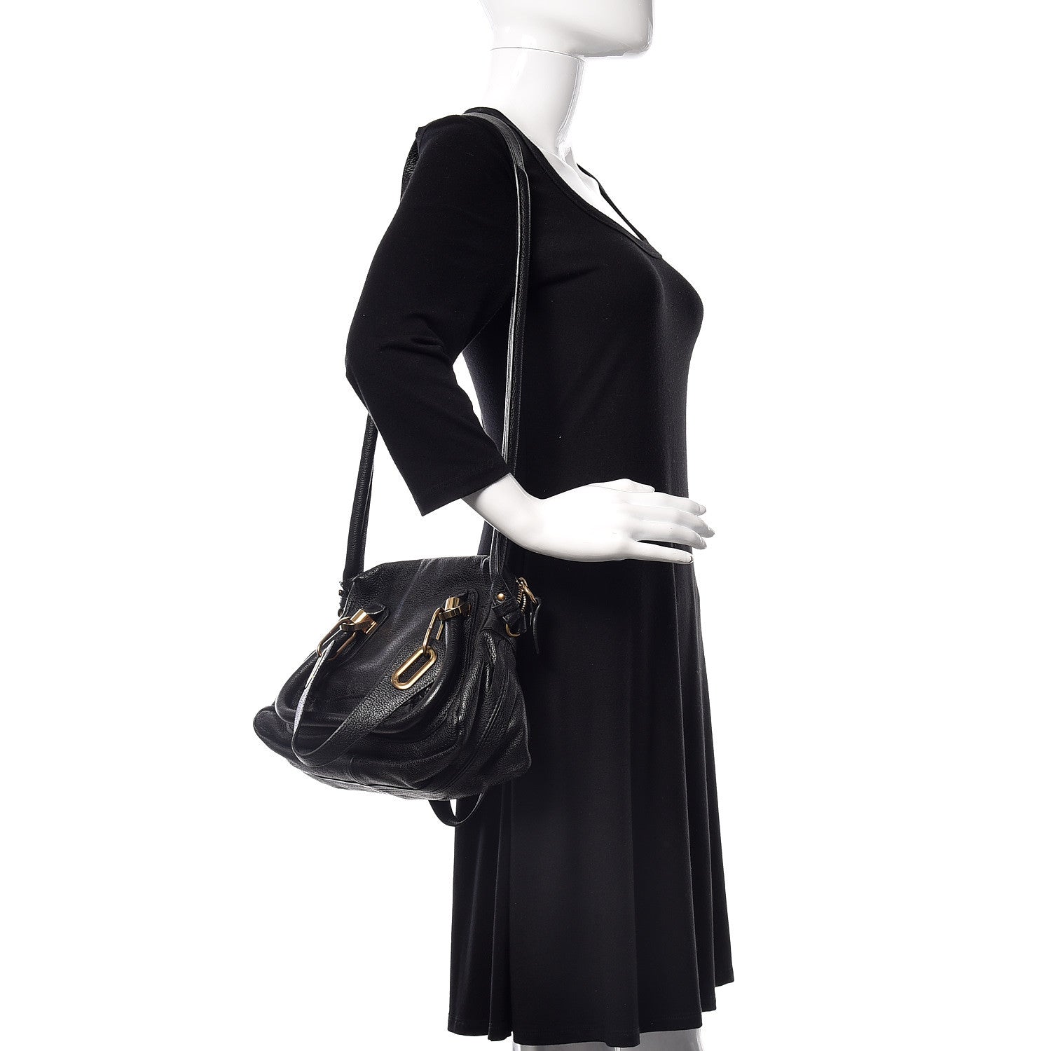 Chloe Calfskin Small Paraty Black 2 of 9