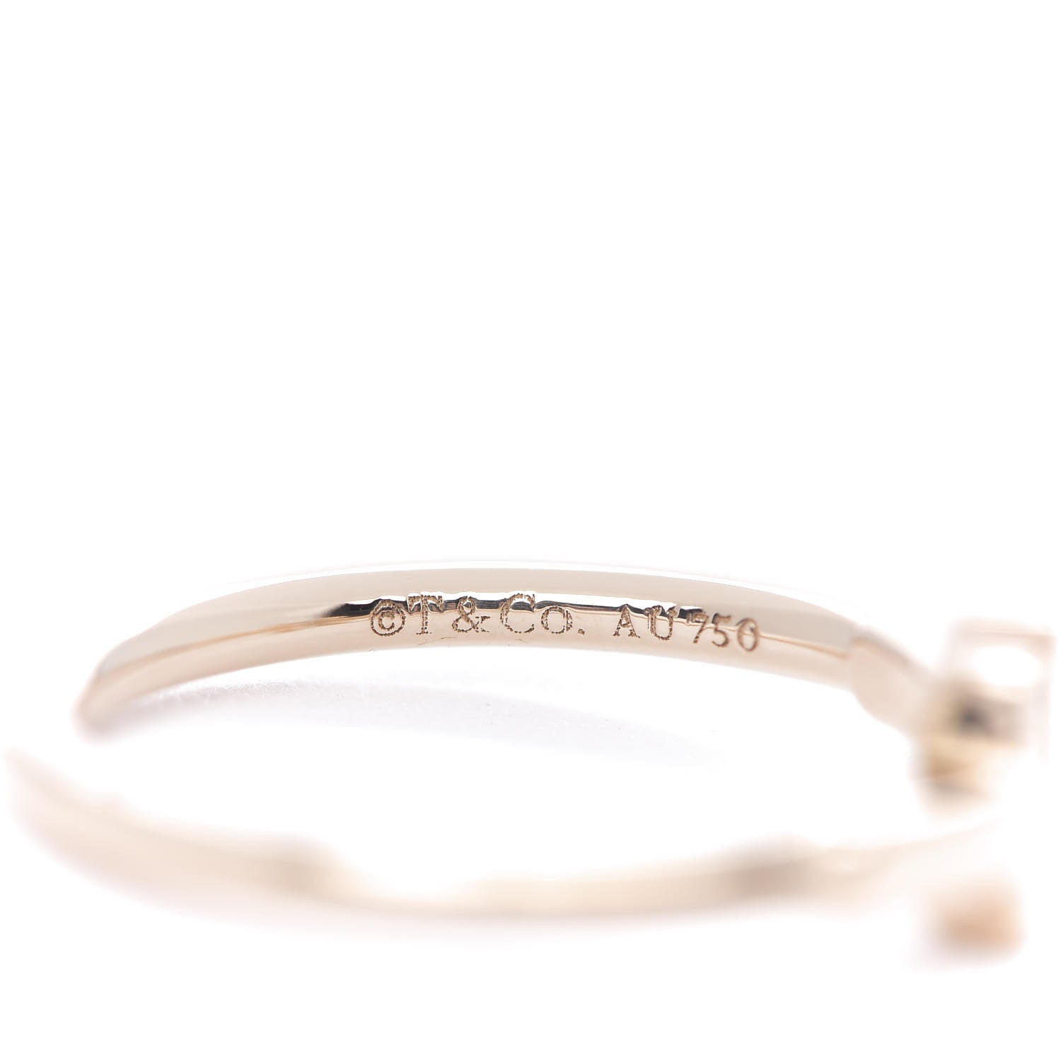 Tiffany 18K Rose Gold T Wire Ring 51 5.75 4 of 5