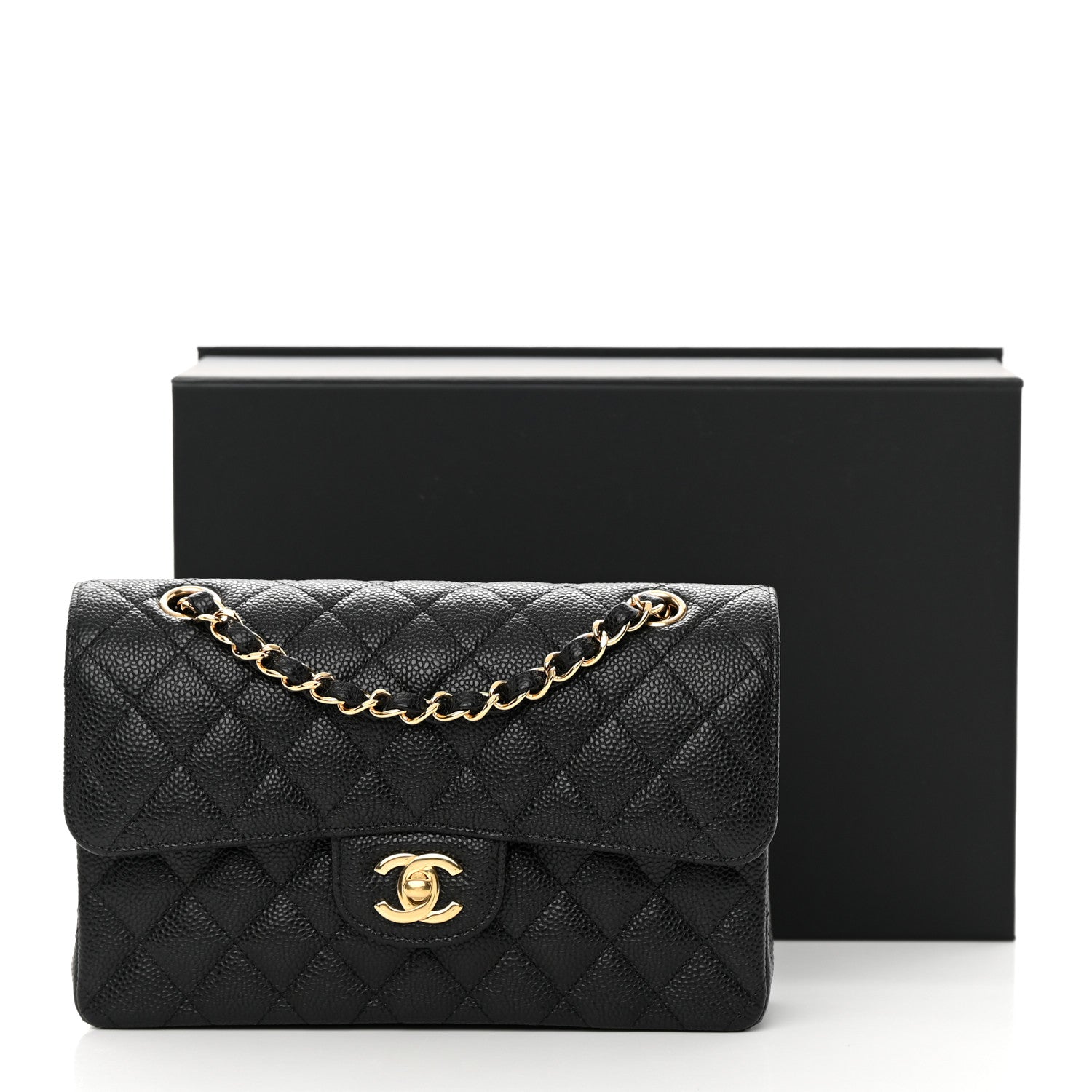 Chanel Caviar Quilted Small Double Flap Black 17 of 17