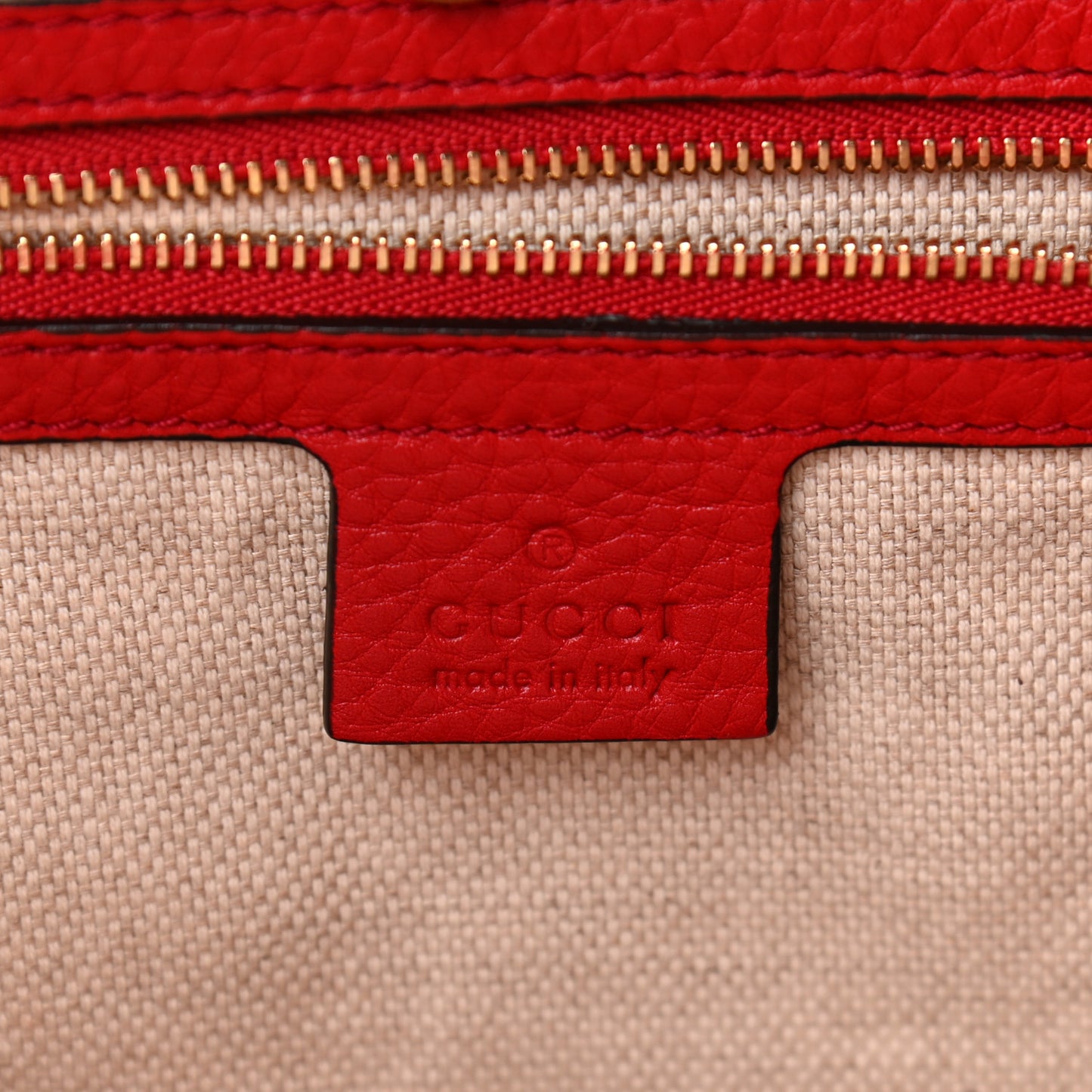 Pebbled Calfskin Medium Soho Chain Shoulder Bag Red