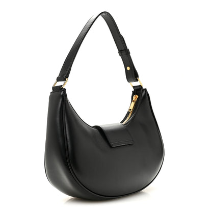 Celine Smooth Calfskin Medium Strap Ava Triomphe Shoulder Bag Black 3 of 11