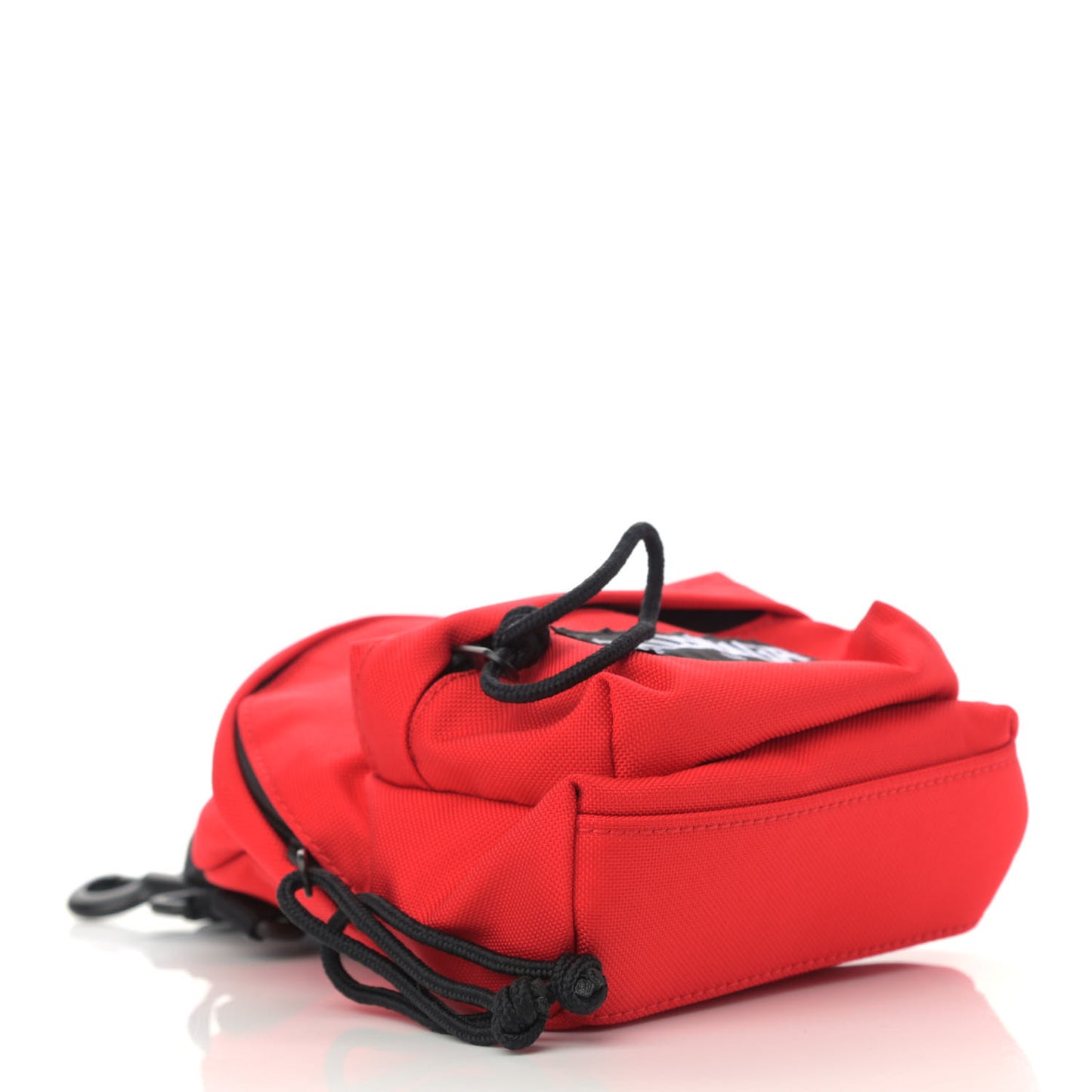 Recycled Casual Nylon Mini Oversized Backpack Bright Red