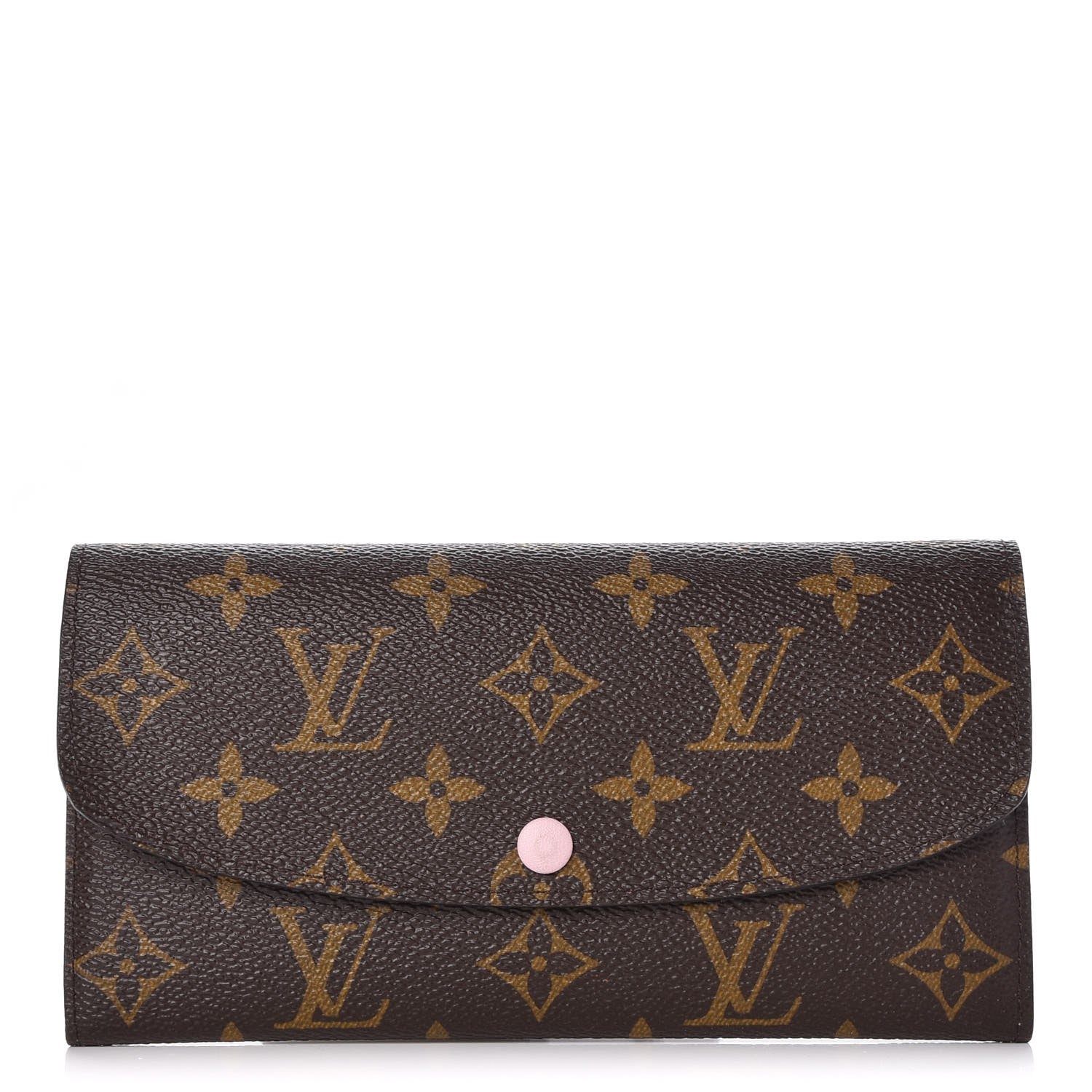 Louis Vuitton Monogram Emilie Wallet Rose Ballerine 1 of 8
