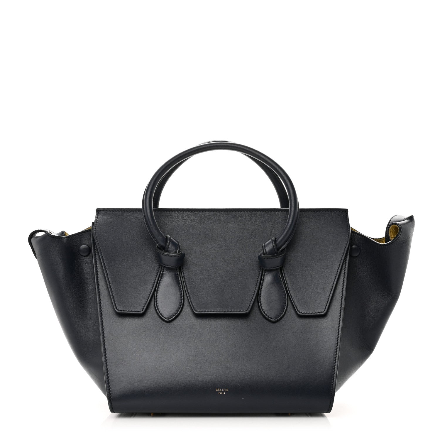 Celine Smooth Calfskin Small Tie Knot Tote Navy Blue 1 of 11