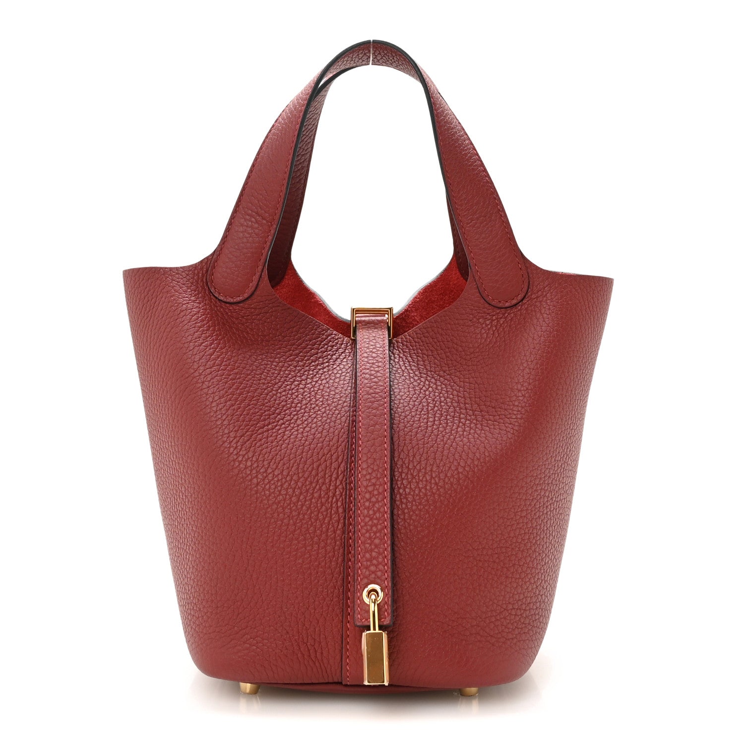 Hermes Taurillon Clemence Picotin Lock 18 PM Rouge H 1 of 13