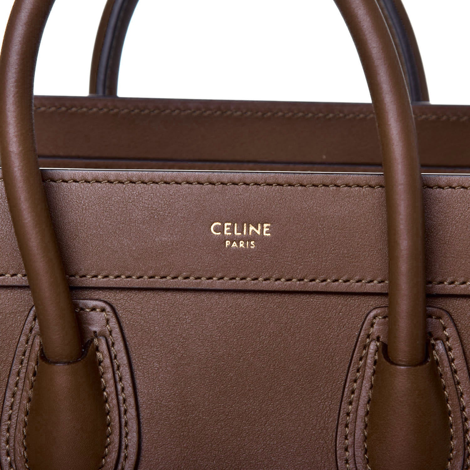 Celine Smooth Calfskin Nano Luggage Glazed Nut 9 of 11