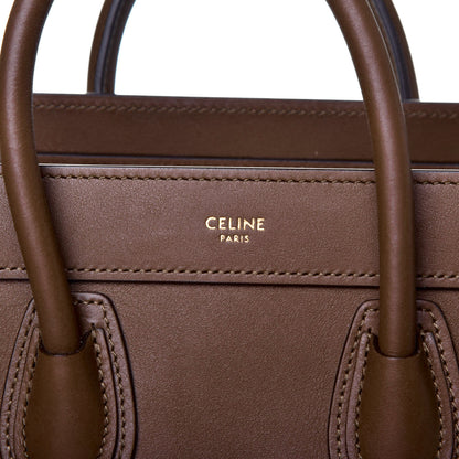 Celine Smooth Calfskin Nano Luggage Glazed Nut 9 of 11