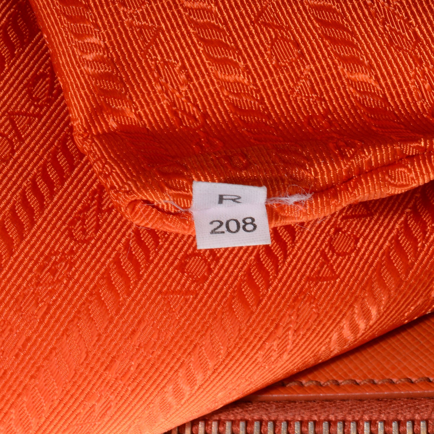 Prada Saffiano Lux Medium Double Zip Tote Papaya 9 of 11