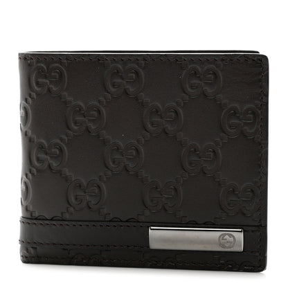 Gucci Guccissima Bi-Fold Wallet Chocolate 1 of 8