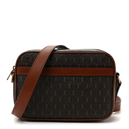 Saint Laurent Canvas Smooth Calfskin Le Monogramme Camera Bag Chestnut 1 of 9