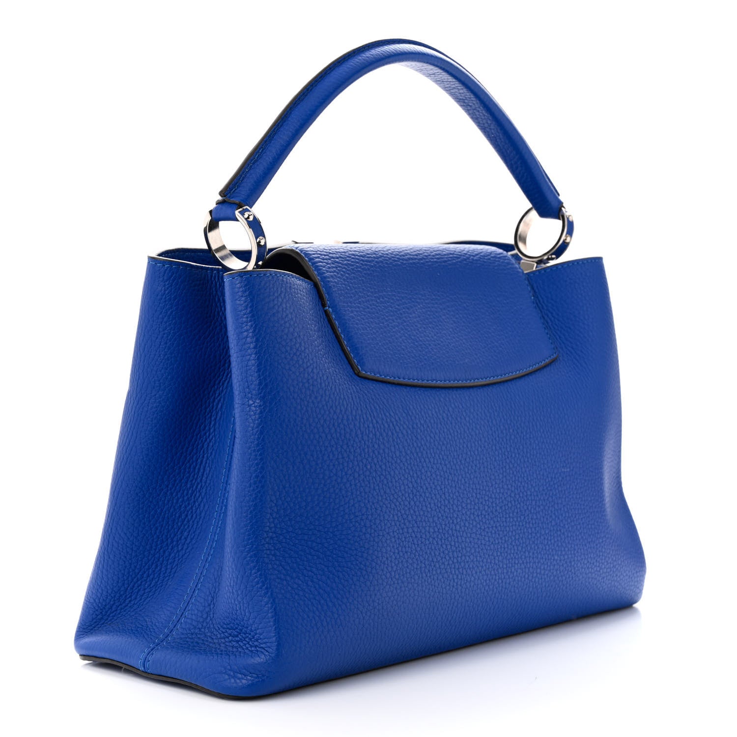 Louis Vuitton Taurillon Capucines MM Royal Blue 3 of 9