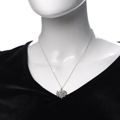 Tiffany Sterling Silver Paloma Picasso Olive Leaf Heart Branch Pendant Necklace 2 of 5