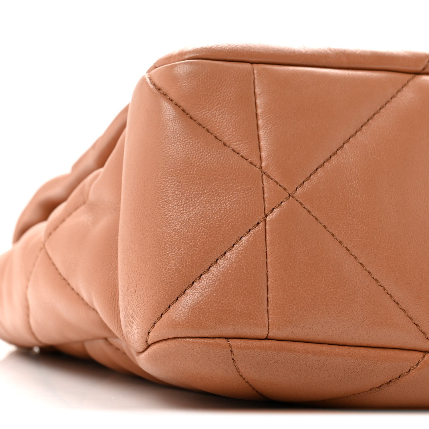 Chanel Lambskin Quilted Large Chanel 19 Flap Brown 9 of 12