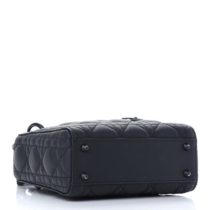 Christian Dior Ultra Matte Calfskin Cannage Mini Lady Dior Black 4 of 9