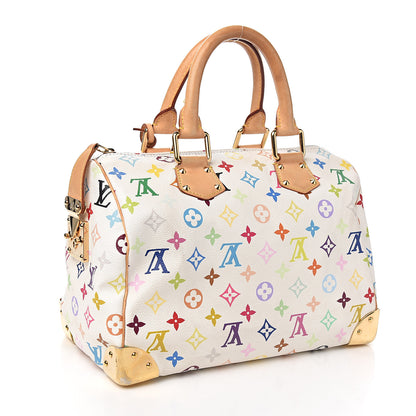Louis Vuitton Monogram Multicolor Speedy 30 White 2 of 8