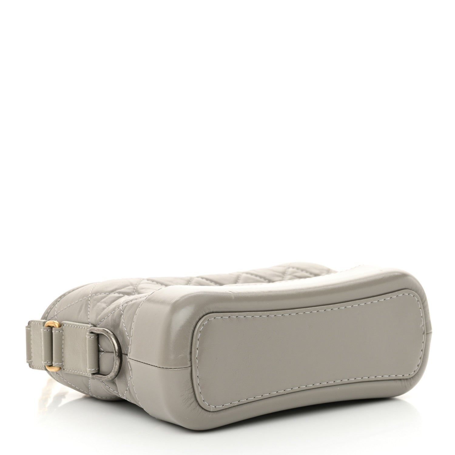 Chanel Aged Calfskin Quilted Small Gabrielle Hobo Grey 4 of 14