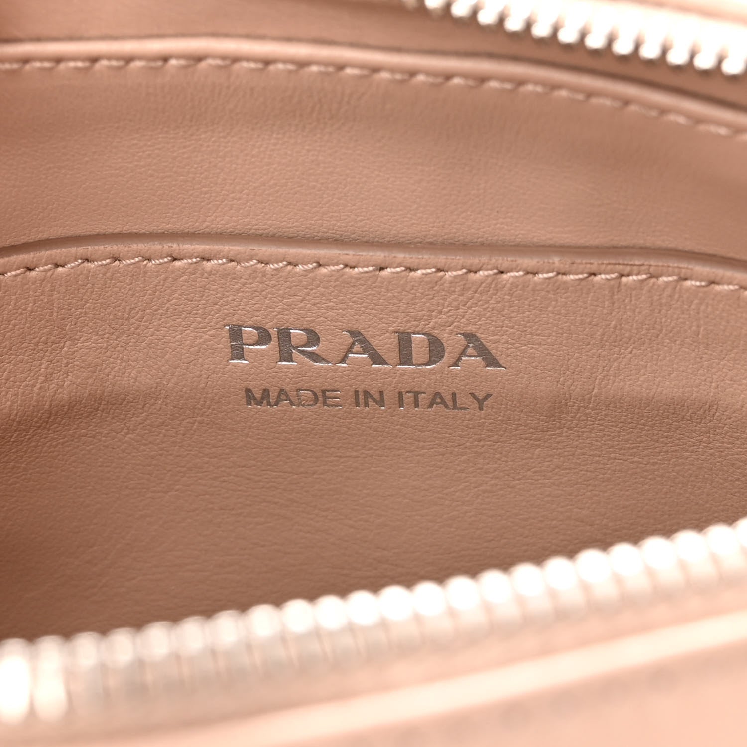 Prada Soft Calfskin Impunture Diagramme Belt Bag Cipria 6 of 10