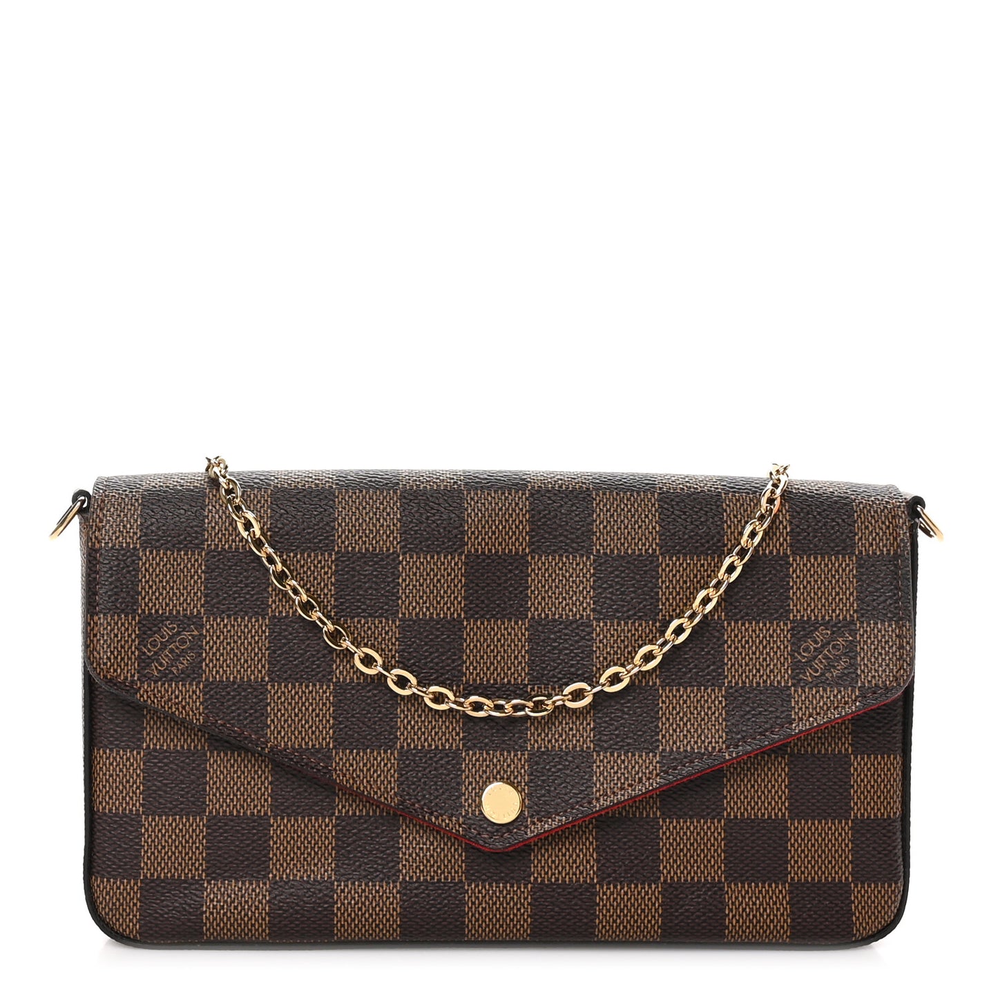 Damier Ebene Pochette Felicie Chain Wallet