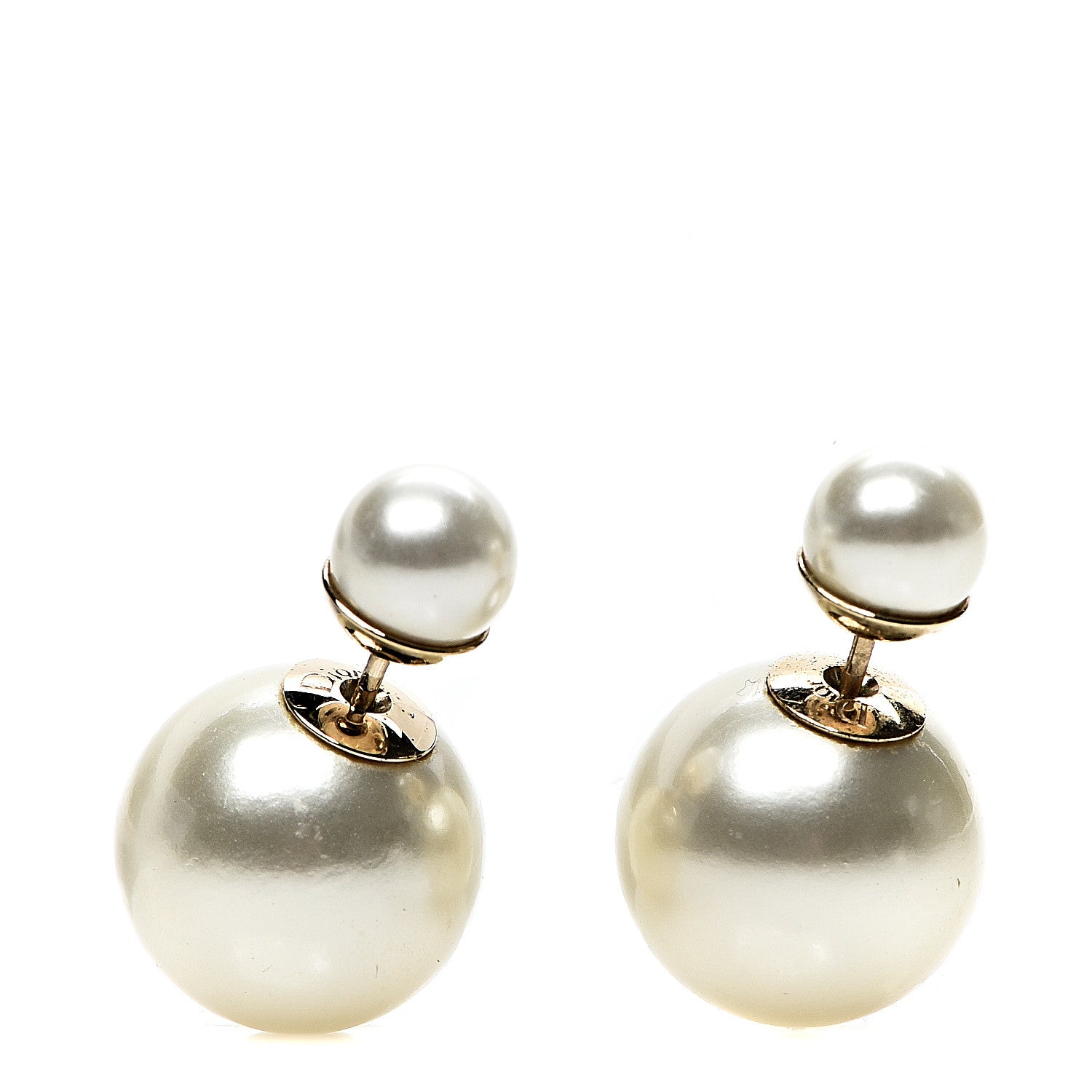 Christian Dior Pearl Mise En Dior Tribal Earrings 1 of 3