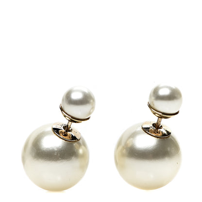 Christian Dior Pearl Mise En Dior Tribal Earrings 1 of 3