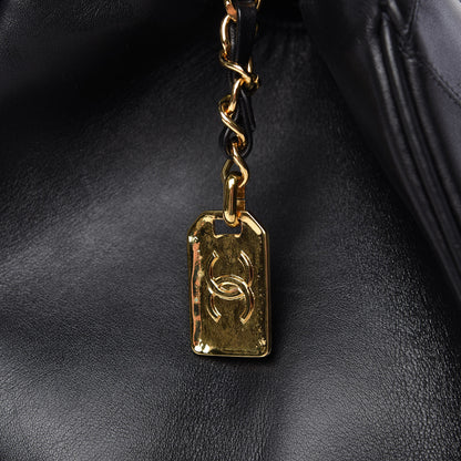 Chanel Calfskin Stitched XL Weekender Black 12 of 12