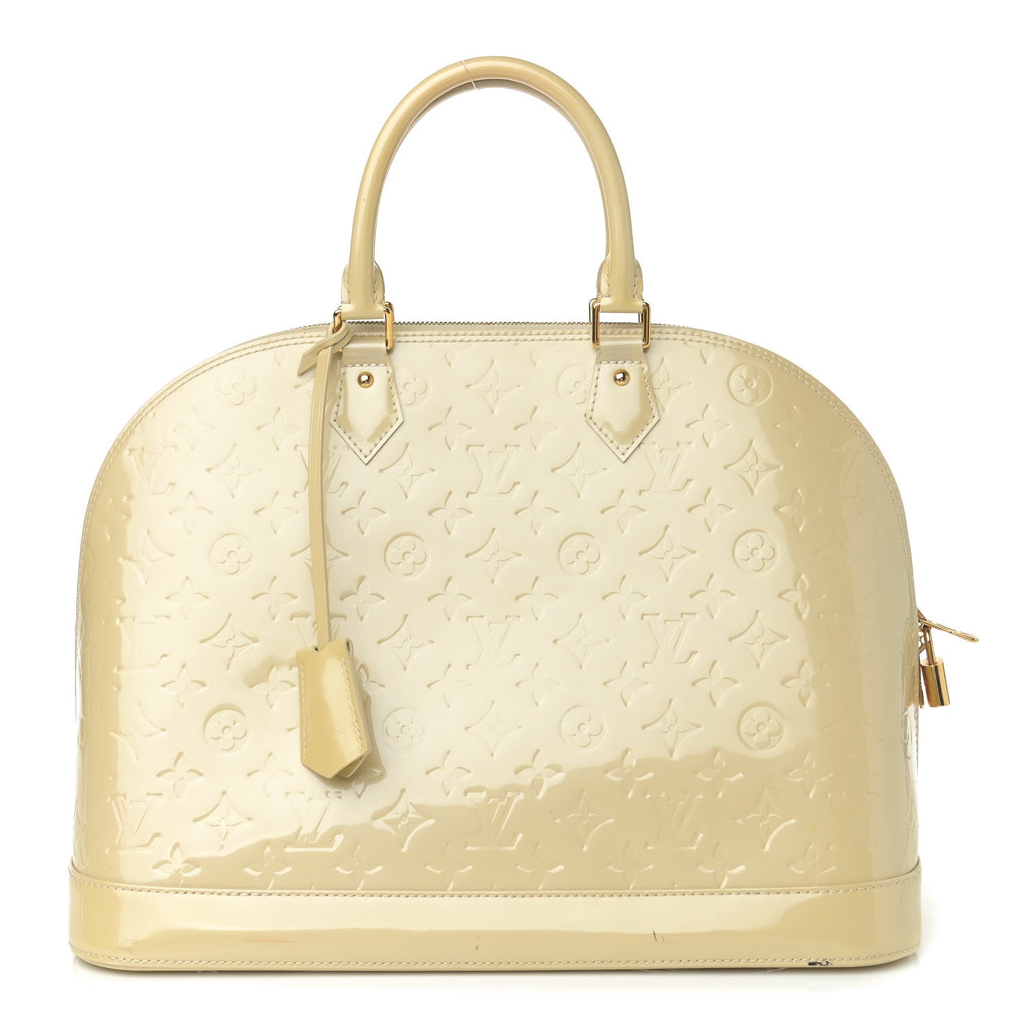 Louis Vuitton Vernis Alma GM Blanc Corail 1 of 15