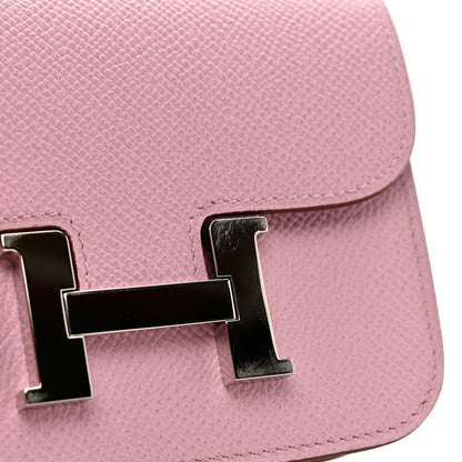 Hermes Epsom Constance Slim Wallet Mauve Sylvestre 6 of 9