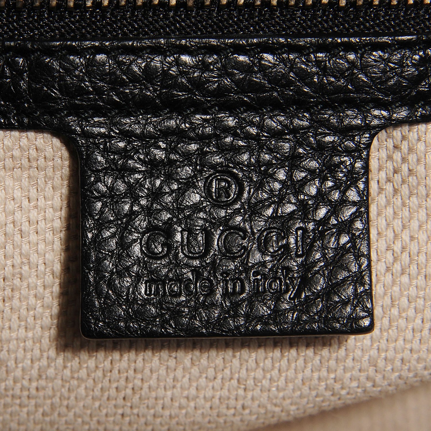 Gucci Pebbled Calfskin Medium Soho Chain Shoulder Bag Black 6 of 7