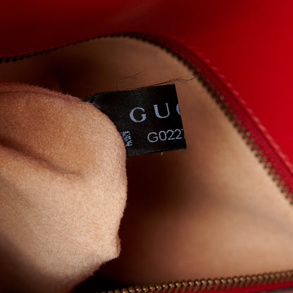 Gucci Calfskin Matelasse Small GG Marmont Shoulder Bag Hibiscus Red 8 of 11