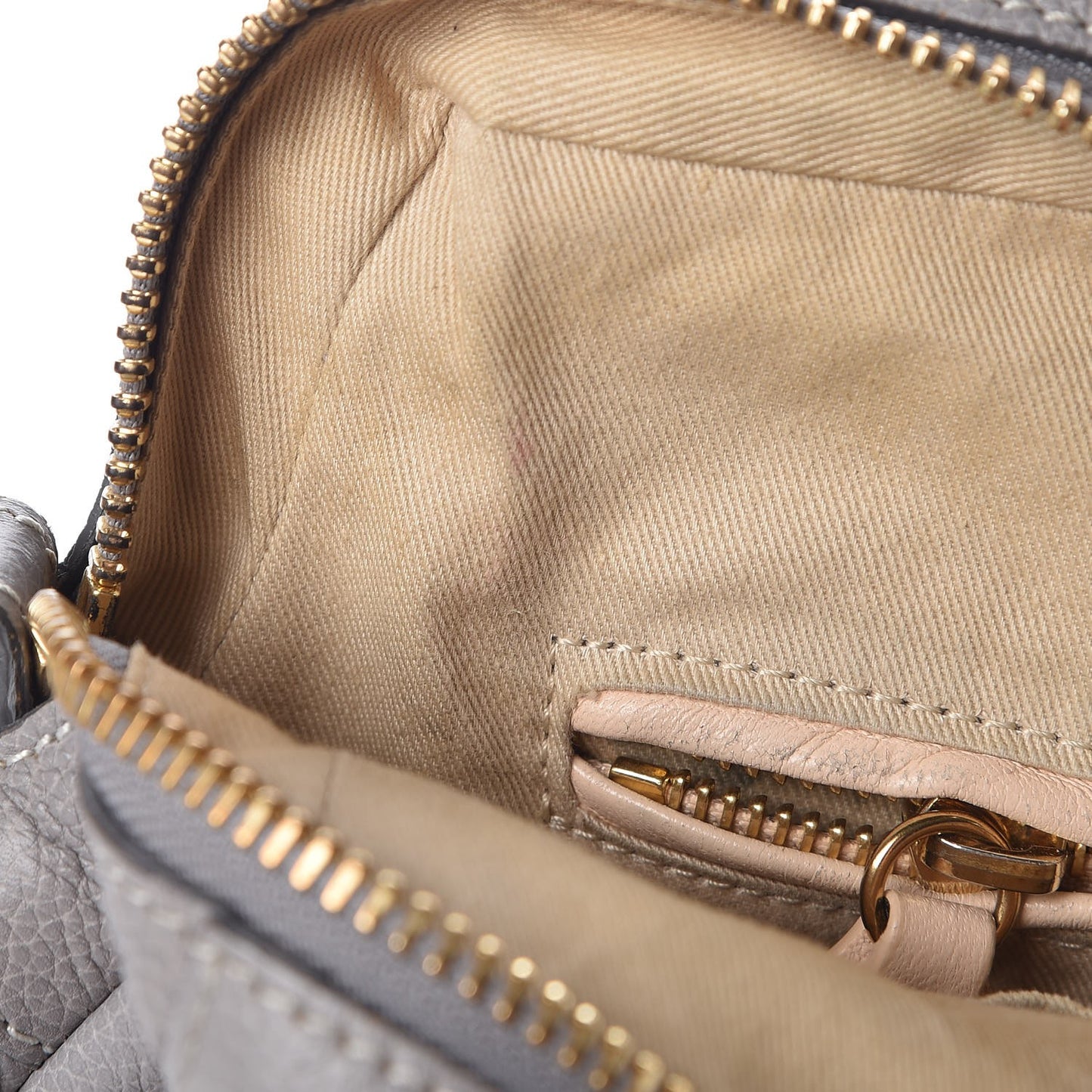 Calfskin Small Paraty Cashmere Grey