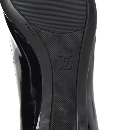 Louis Vuitton Patent Fringe Pumps 38.5 Black 6 of 18