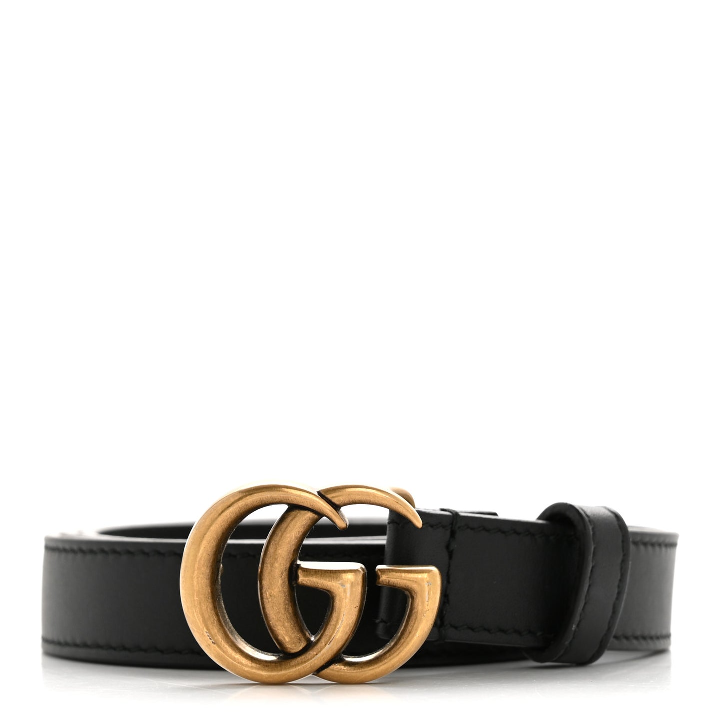Calfskin Double G 20mm Belt 80 32 Black