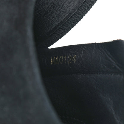 Louis Vuitton Calfskin Suede Perfecto Low Boots 35 Black 7 of 7