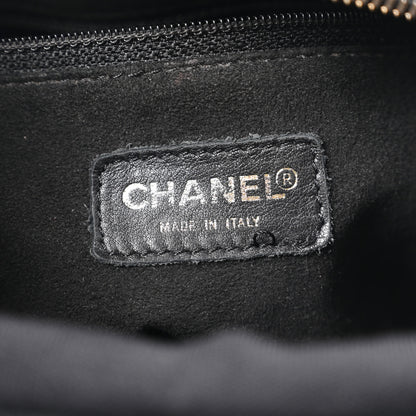 Chanel Jersey Quilted Petite Timeless Tote PTT Black 6 of 11