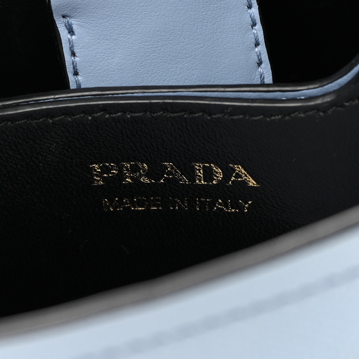 Prada Saffiano Cuir Calfskin Small Panier Bucket Bag Astrale Black 6 of 15
